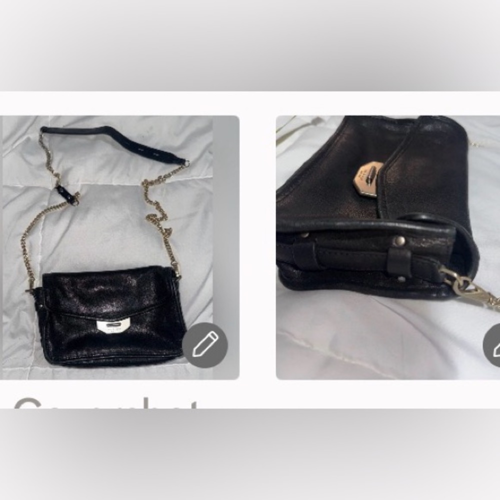 Rag & Bone butter soft leather w/ chain crossbody